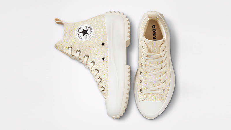 Converse Run Star Hike Daisy Platform High Natural Ivory