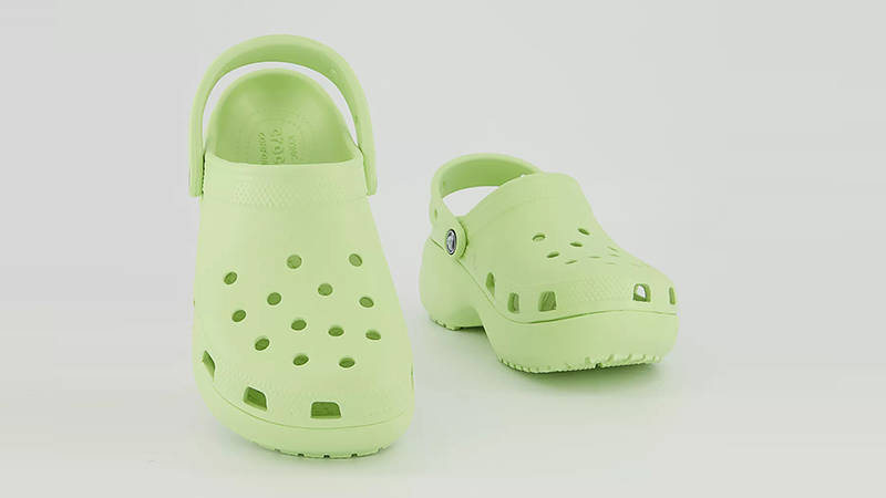 Crocs Platform Clogs Celery
