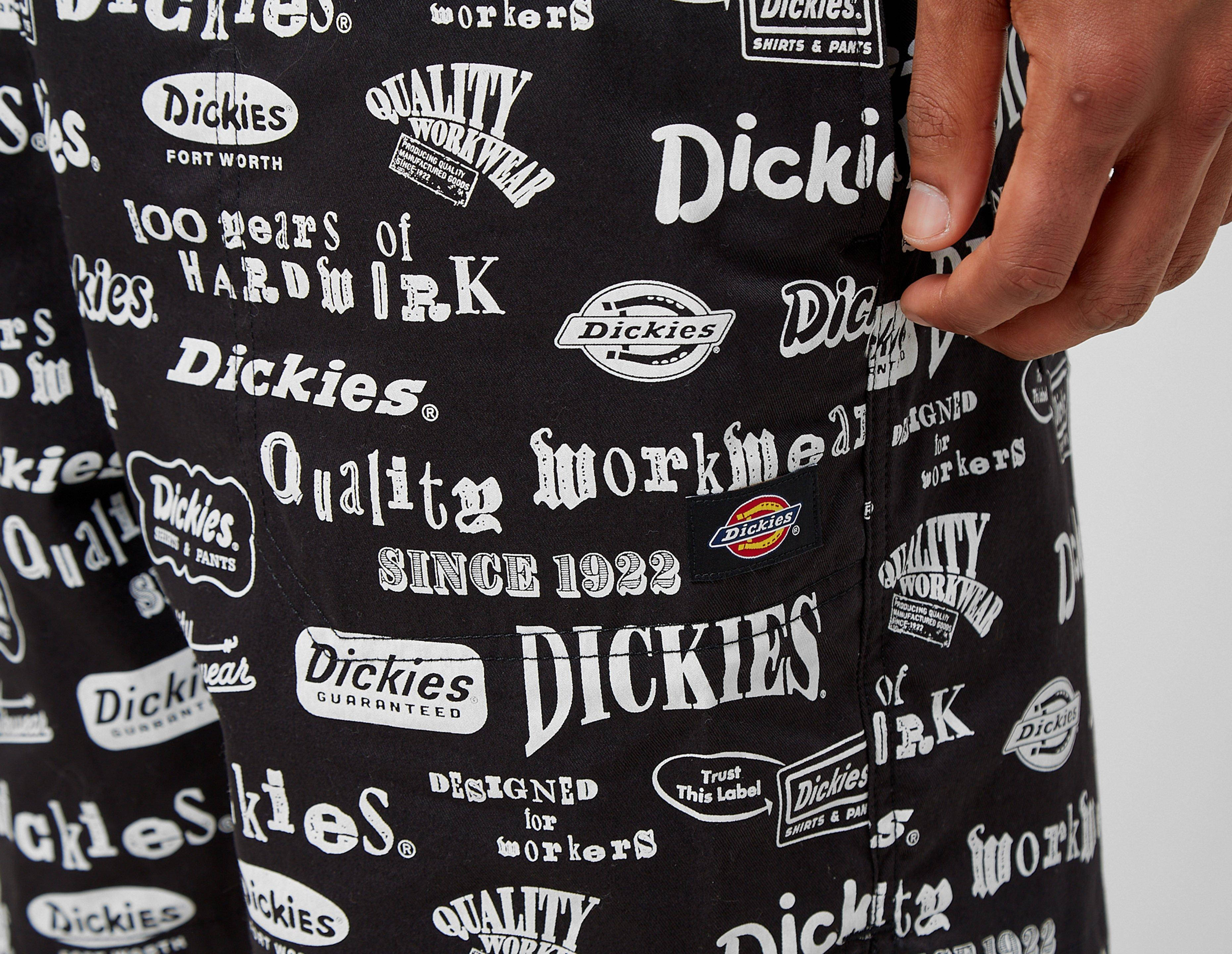 Dickies 100th Anniversary All Over Print Shorts Black Detail 2