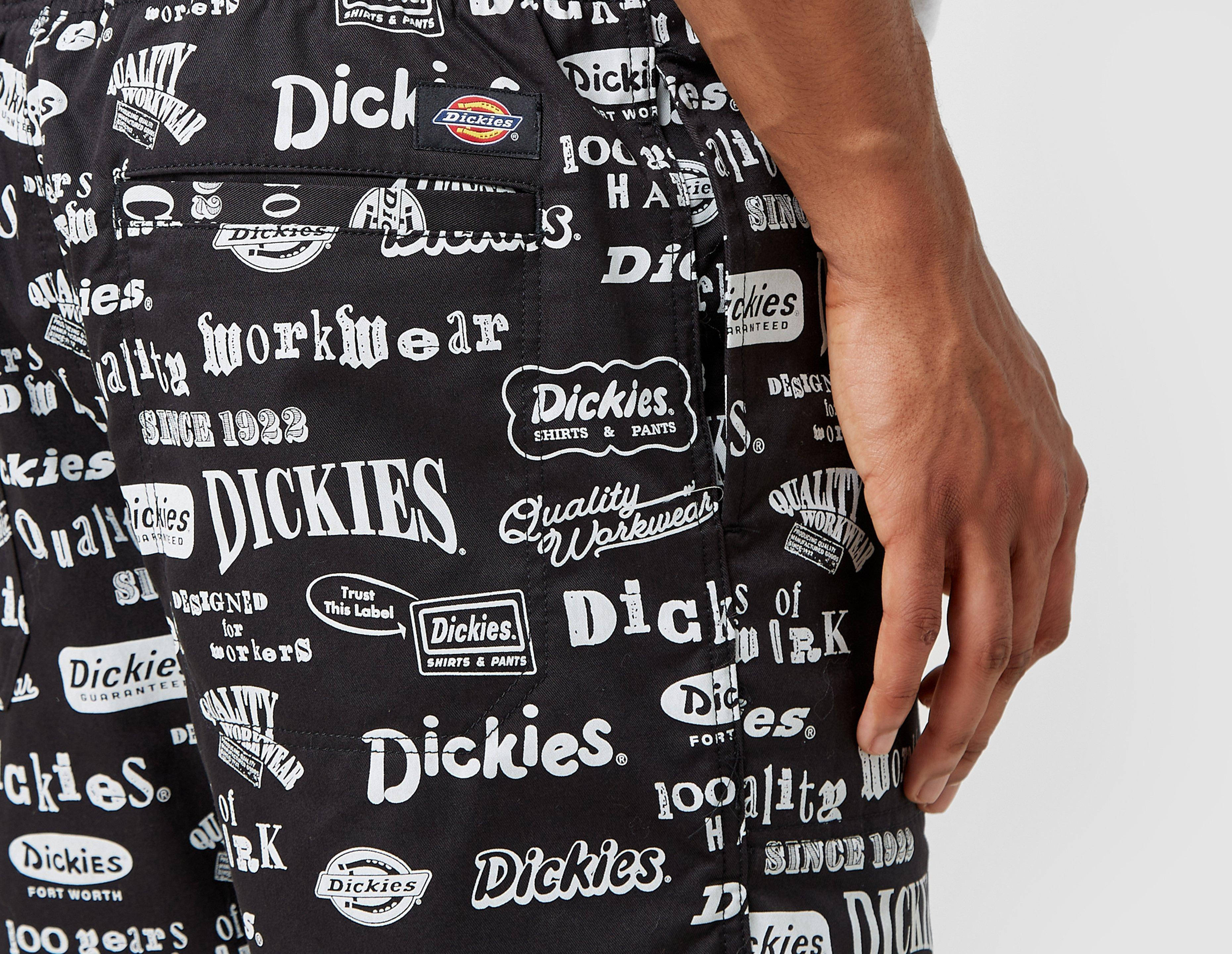 Dickies 100th Anniversary All Over Print Shorts Black Detail