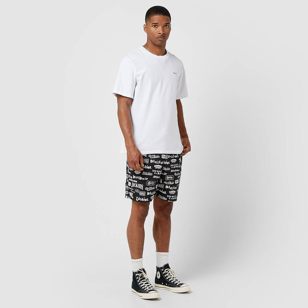 Dickies 100th Anniversary All Over Print Shorts - Black | The Sole Supplier