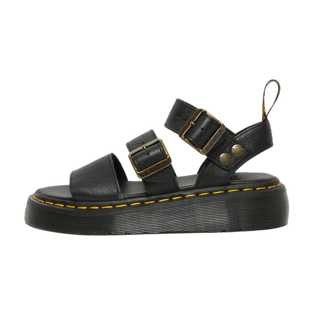Dr Martens Gryphon Quad Platform Sandals Black
