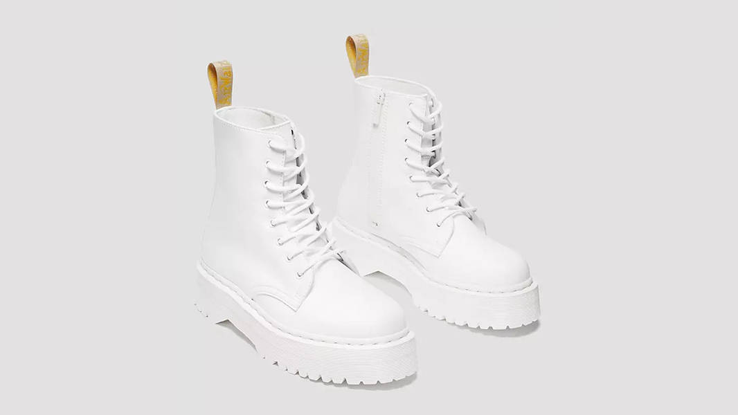 Dr Martens Jadon Vegan Lace Up Boots White