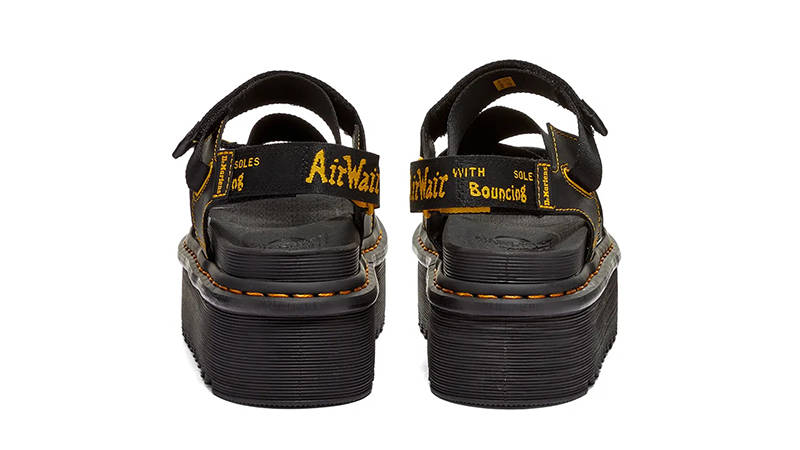 Dr. Martens Kimber Sandal Black Yellow