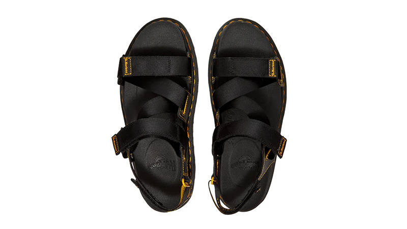Dr. Martens Kimber Sandal Black Yellow
