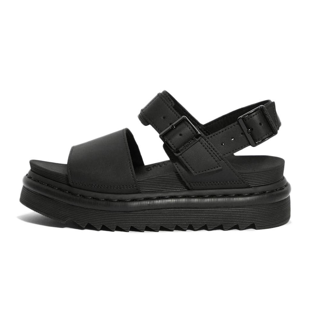 Dr. Martens Voss Leather Strap Sandals Black