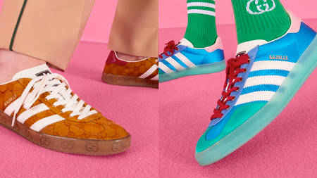Here's Your Best Look Yet at the Gucci x adidas Gazelle Collection Here's Your Best Look Yet at the Gucci x adidas Gazelle Collection
