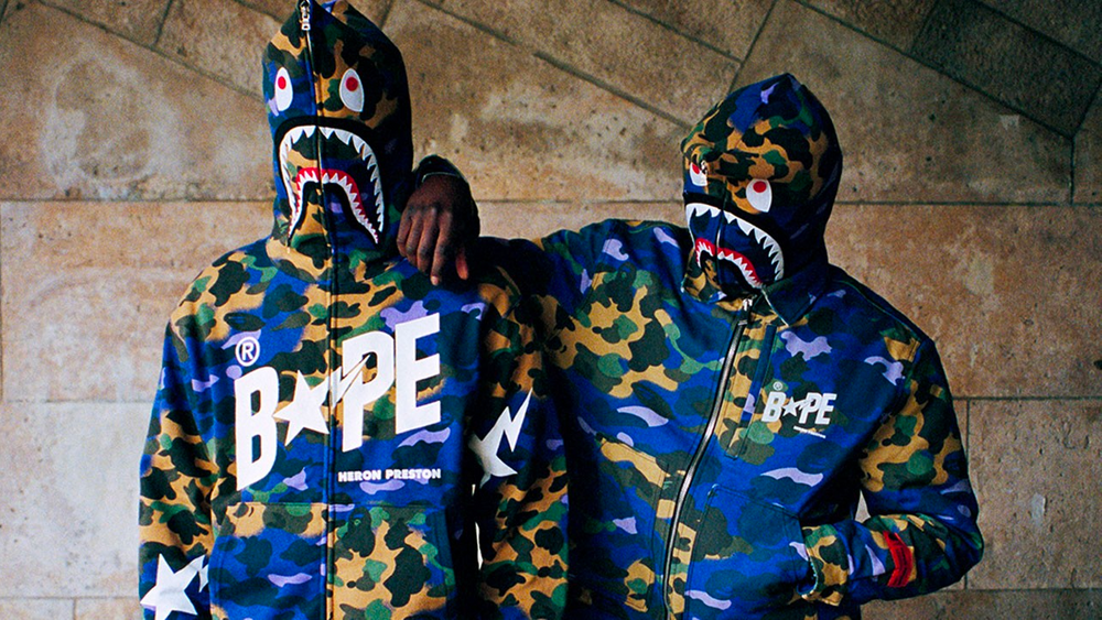 This Latest Heron Preston x BAPE Collaboration Reimagines the Classics