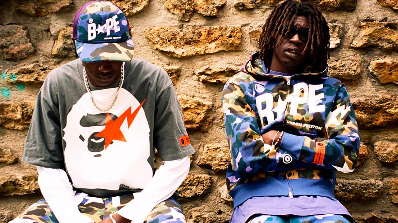 This Latest Heron Preston x BAPE Collaboration Reimagines the Classics