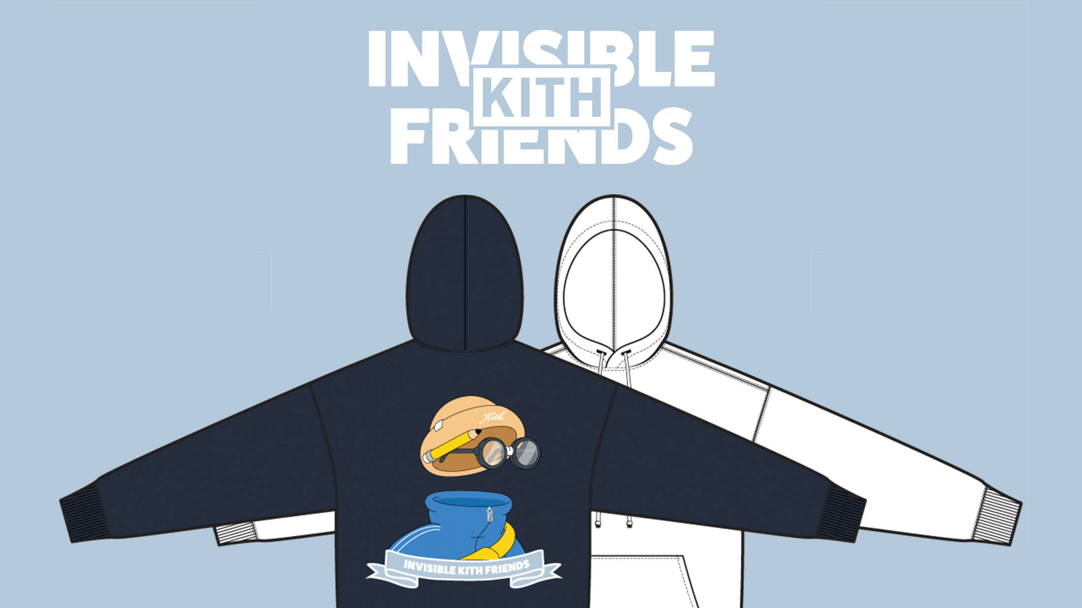 The Limited Edition KITH x Invisible Friends Hoodies Are Available