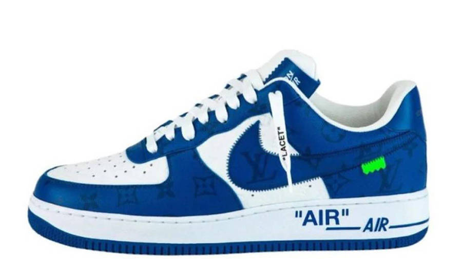 Louis Vuitton x Nike Air Force 1 Low Blue | Where To Buy | undefined ...