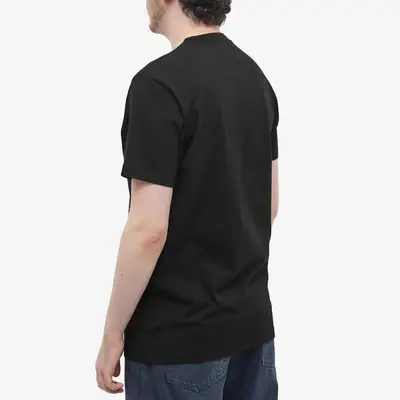 yohji yamamoto long length silk shirt item T-Shirt Black back
