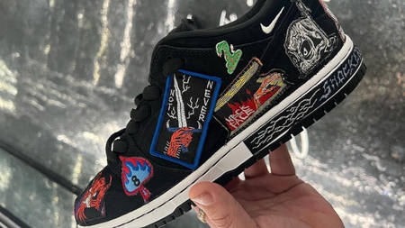 The Neckface x Nike SB Dunk Low Channels Metalhead Vibes The Neckface x Nike SB Dunk Low Channels Metalhead Vibes