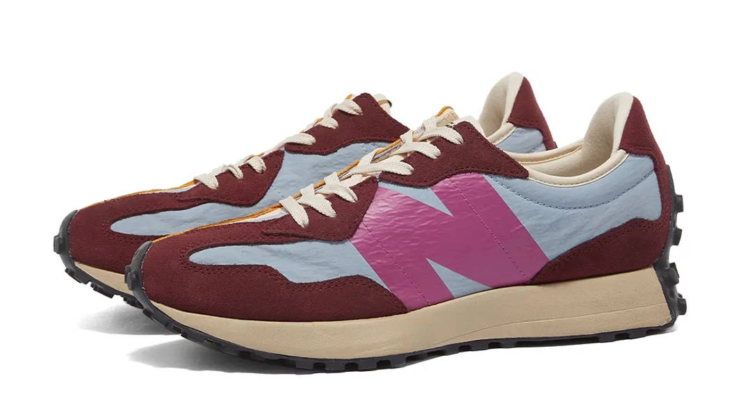 New Balance 327 Multi Orange Blue MS327VN Side
