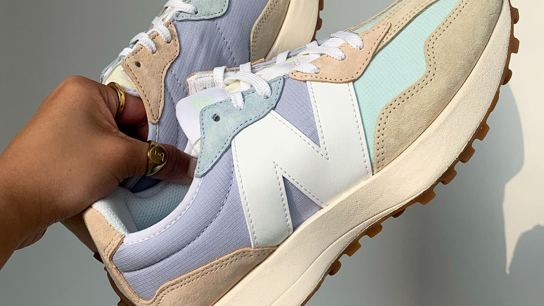 New balance pastel sneakers hotsell