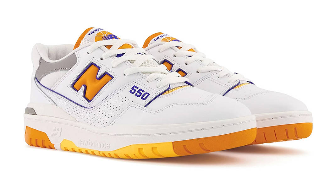 New Balance 550 White Vibrant Orange BB550WTO Side