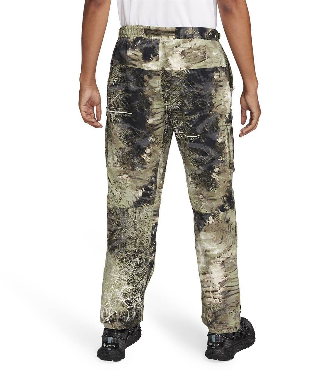 Nike ACG All-Over Print Cargo Trousers Green Backside Full