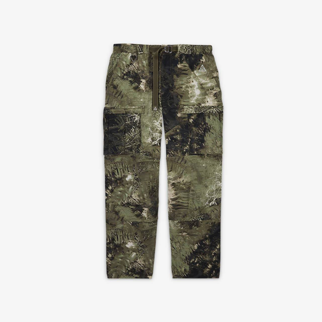 Nike ACG All-Over Print Cargo Trousers Green Feature
