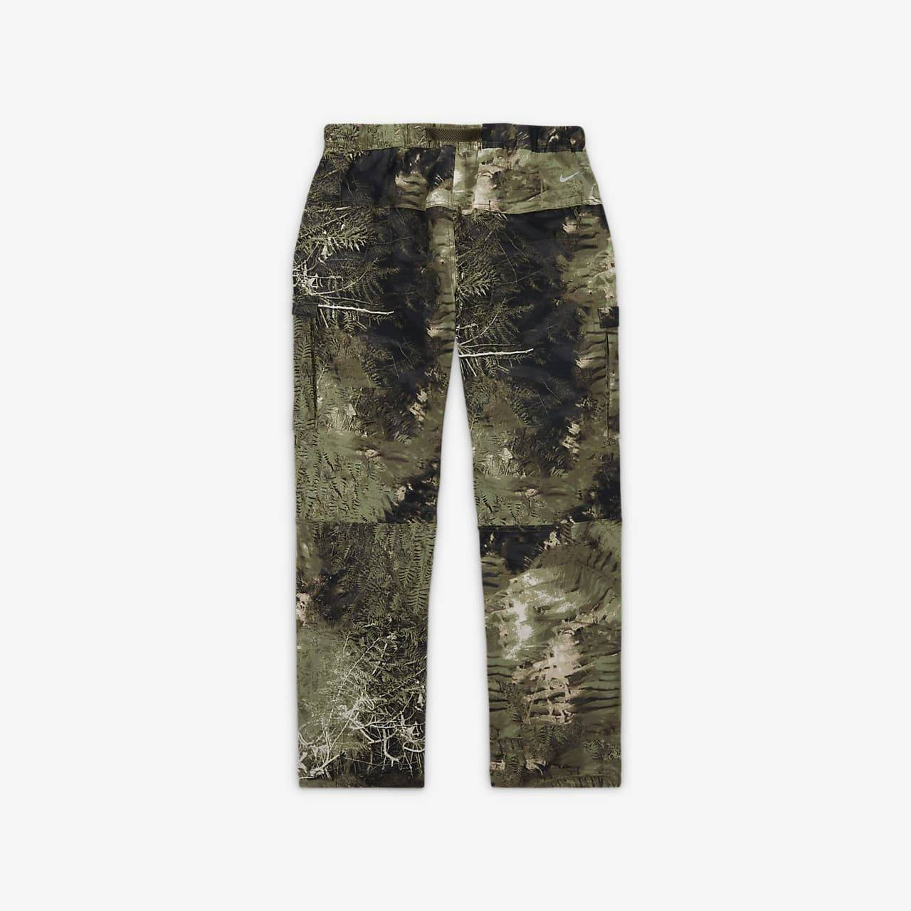 Nike ACG All-Over Print Cargo Trousers Green Mockup Backside