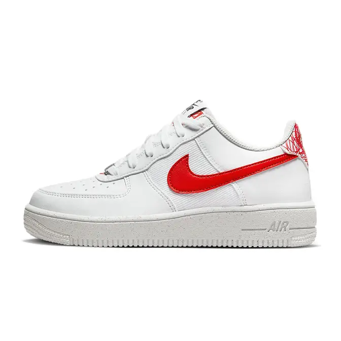 Nike Air Force 1 GS Low Red White | Where To Buy | DM1086-101 | The ...