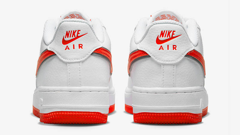 Nike Air Force 1 Low GS White Silver Orange