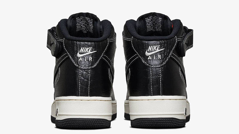 Nike Air Force 1 Mid LX Anniversary Edition Black DV1029-010 back