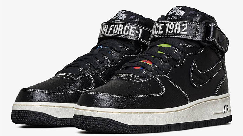Nike Air Force 1 Mid LX Anniversary Edition Black DV1029-010 front