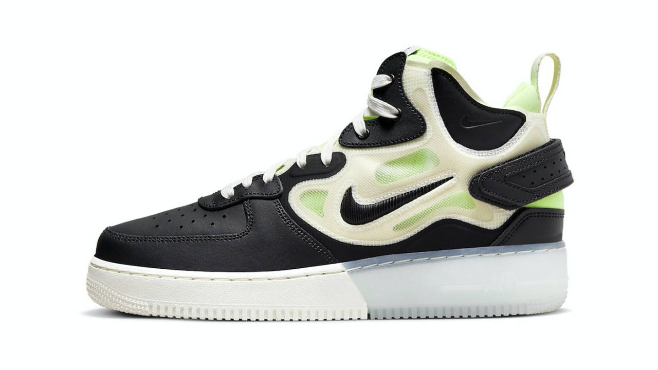 Nike Air Force 1 Mid React Black Neon 1