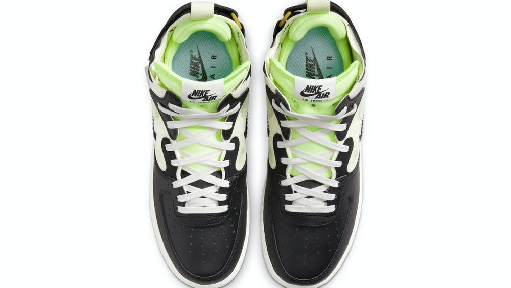 Nike Air Force 1 Mid React Black Neon 3