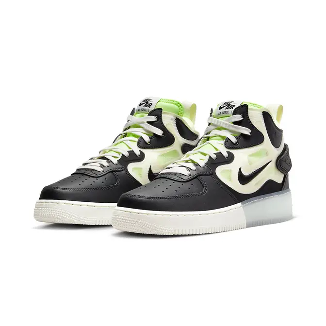 Nike Air Force 1 Mid React Black Neon | Where To Buy | DQ1872-100 | The ...