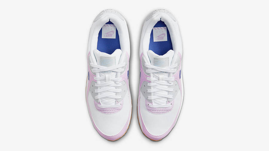 nike air max 90 purple and white