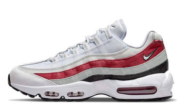 Nike Air Max 95 White Varsity Red Particle Grey