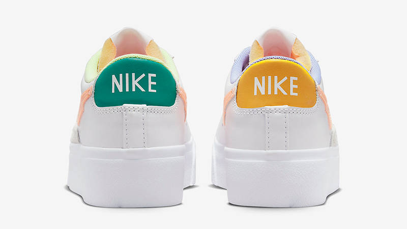Nike Blazer Low Platform White Peach