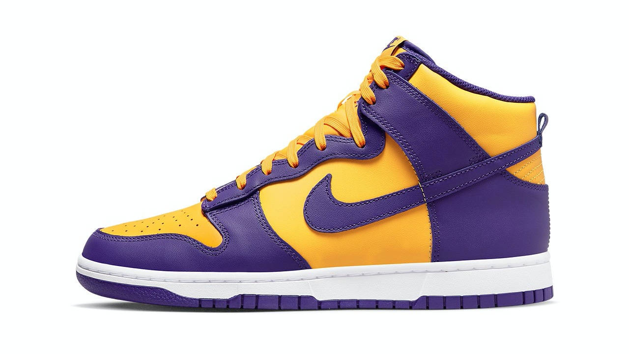 Nike Dunk High Lakers 1