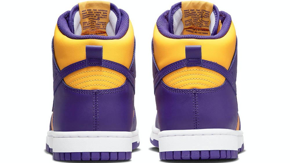 Image via Nike Nike Dunk High Lakers 5