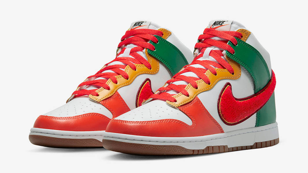 Nike Dunk High University Chenille Swoosh DR8805-100 Side