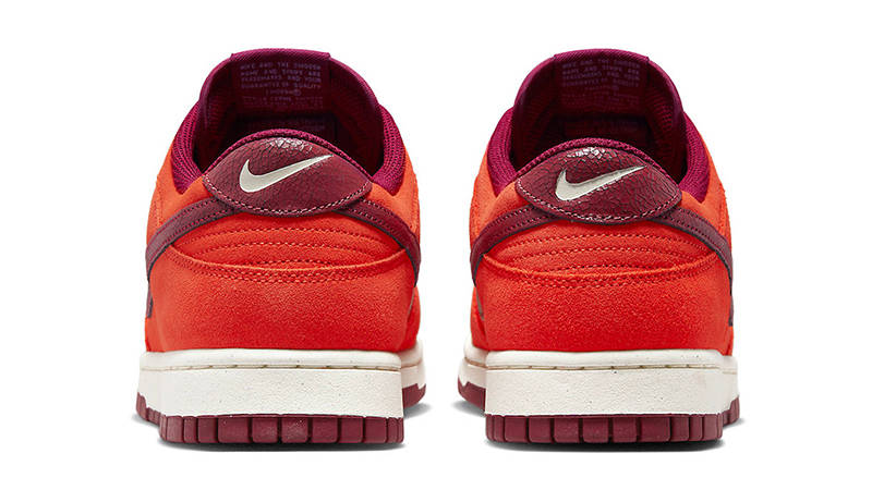 Nike Dunk Low Orange Suede DQ8801-800 Back