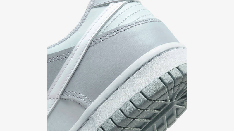 Nike Dunk Low Two Tone Grey GS Closeup