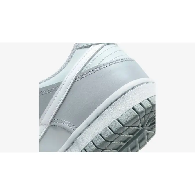 Nike Dunk Low Two Tone Grey GS Closeup