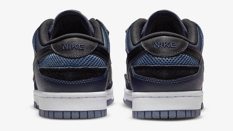 Nike Dunk Scrap Black Navy Back