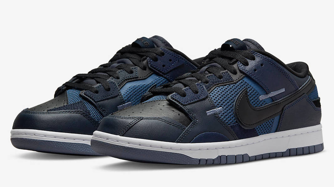 Nike Dunk Scrap Black Navy Front