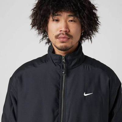 Nike NRG Premium Essentials Satin Bomber Jacket Black face