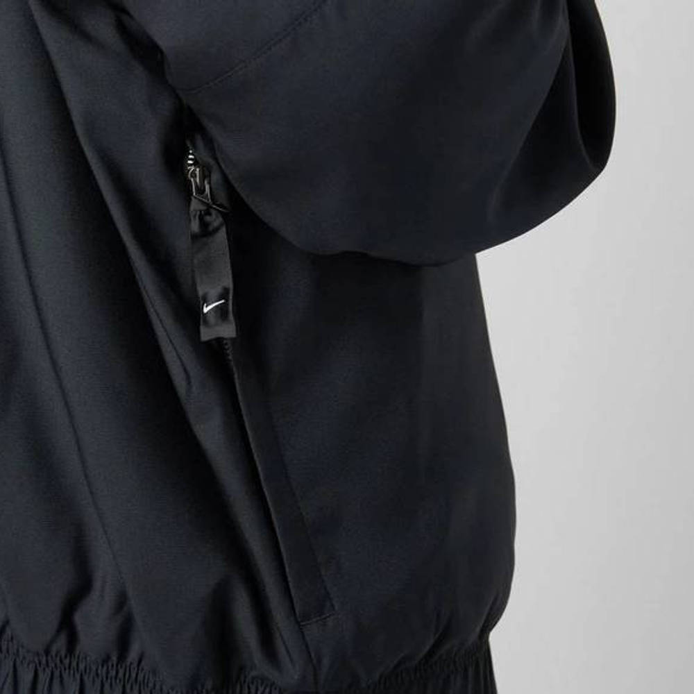Nike NRG Premium Essentials Satin Bomber Jacket Black zip