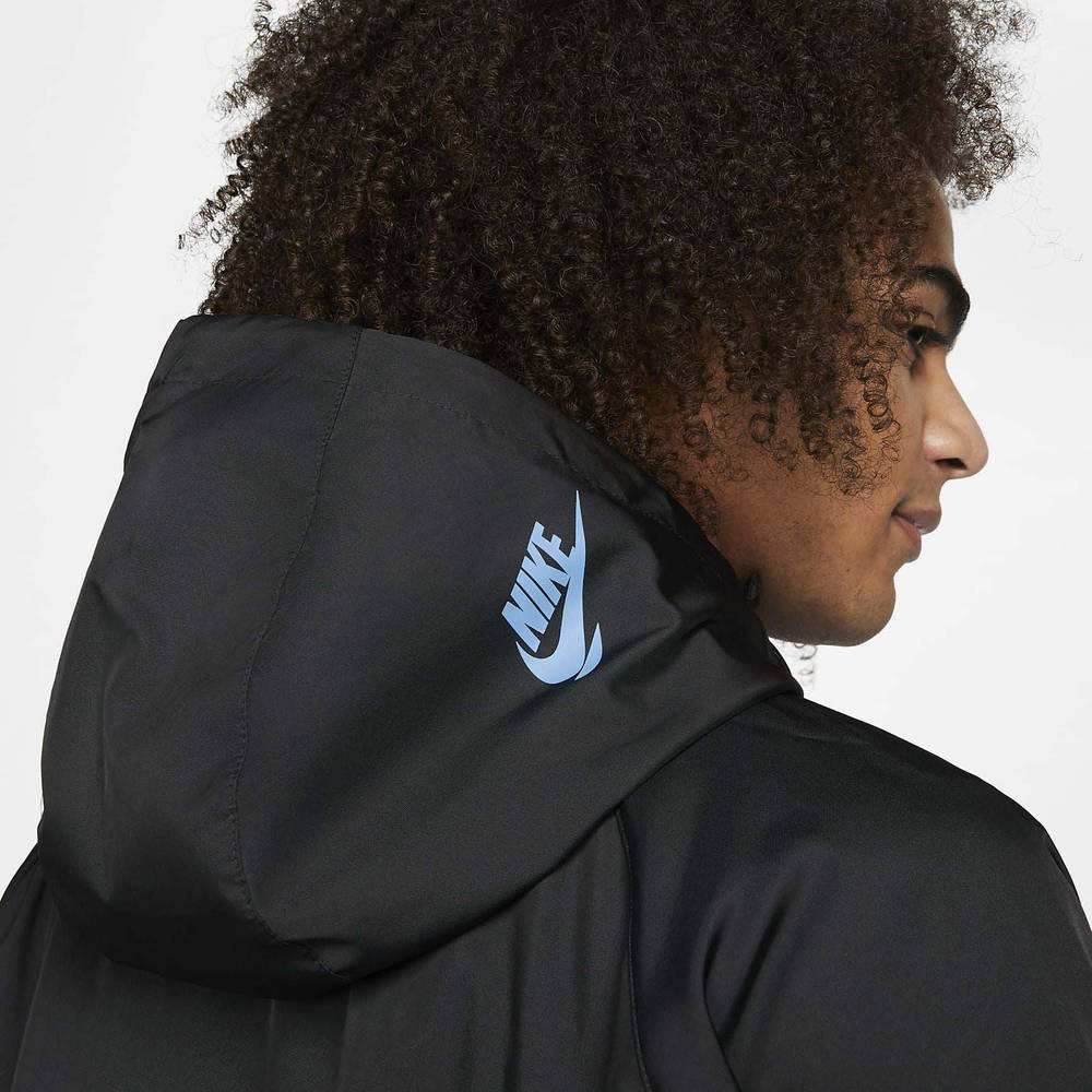 Nike Sportswear Sport Essentials+ Woven Windrunner Jacket Black Back Closeup