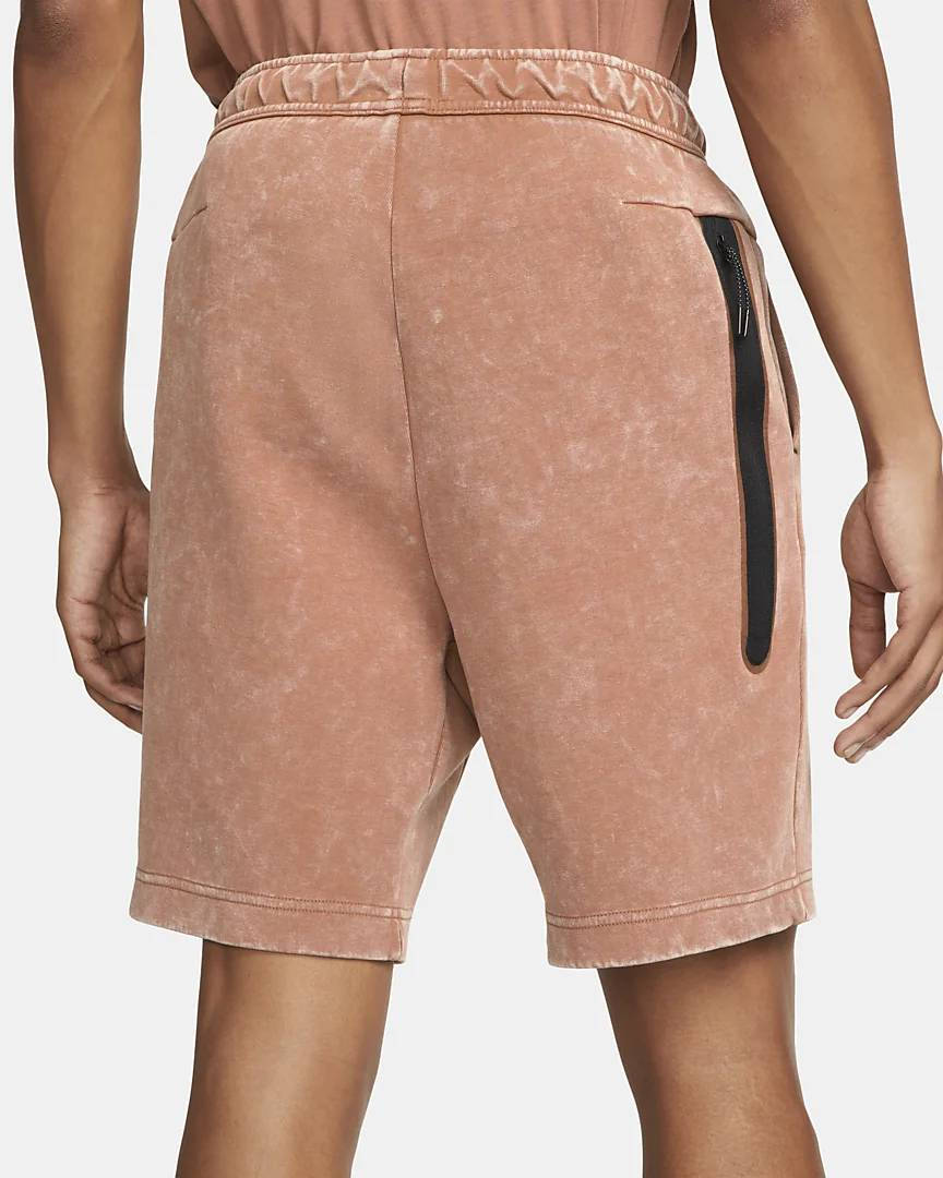 Nike Sportswear Tech Fleece Wash Shorts Mineral Clay back