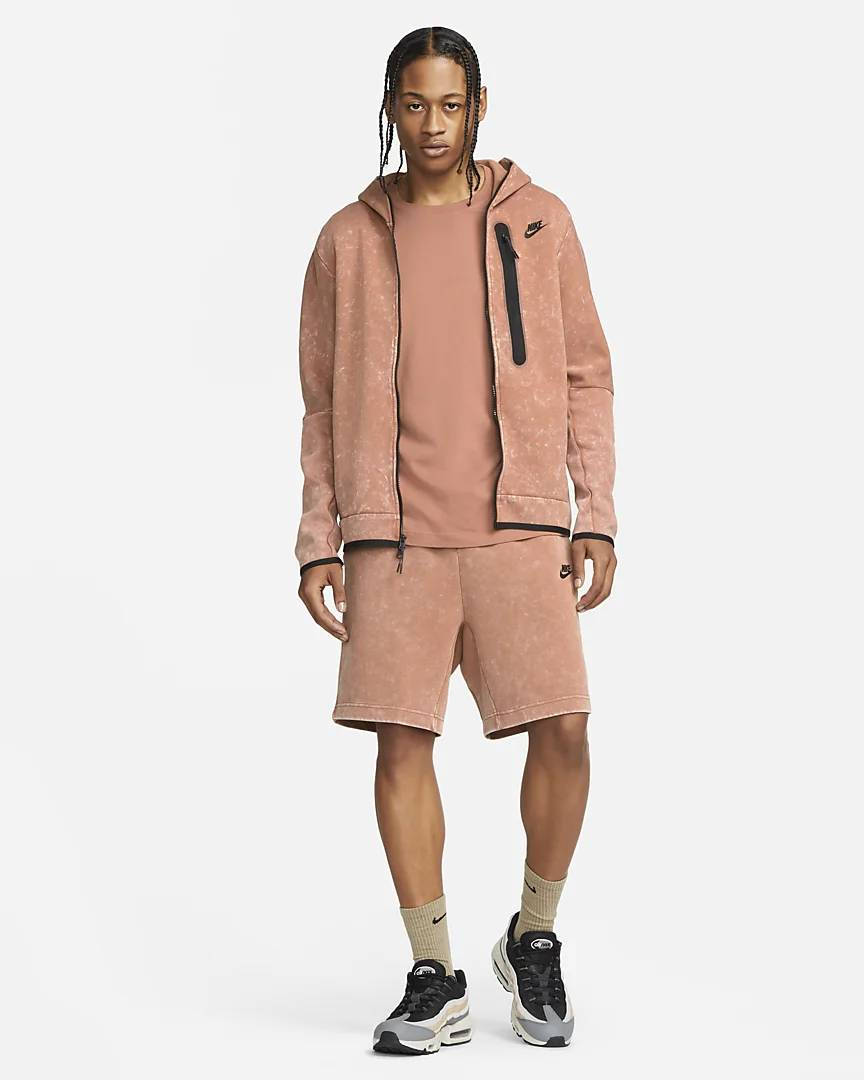 Nike Sportswear Tech Fleece Wash Shorts Mineral Clay full