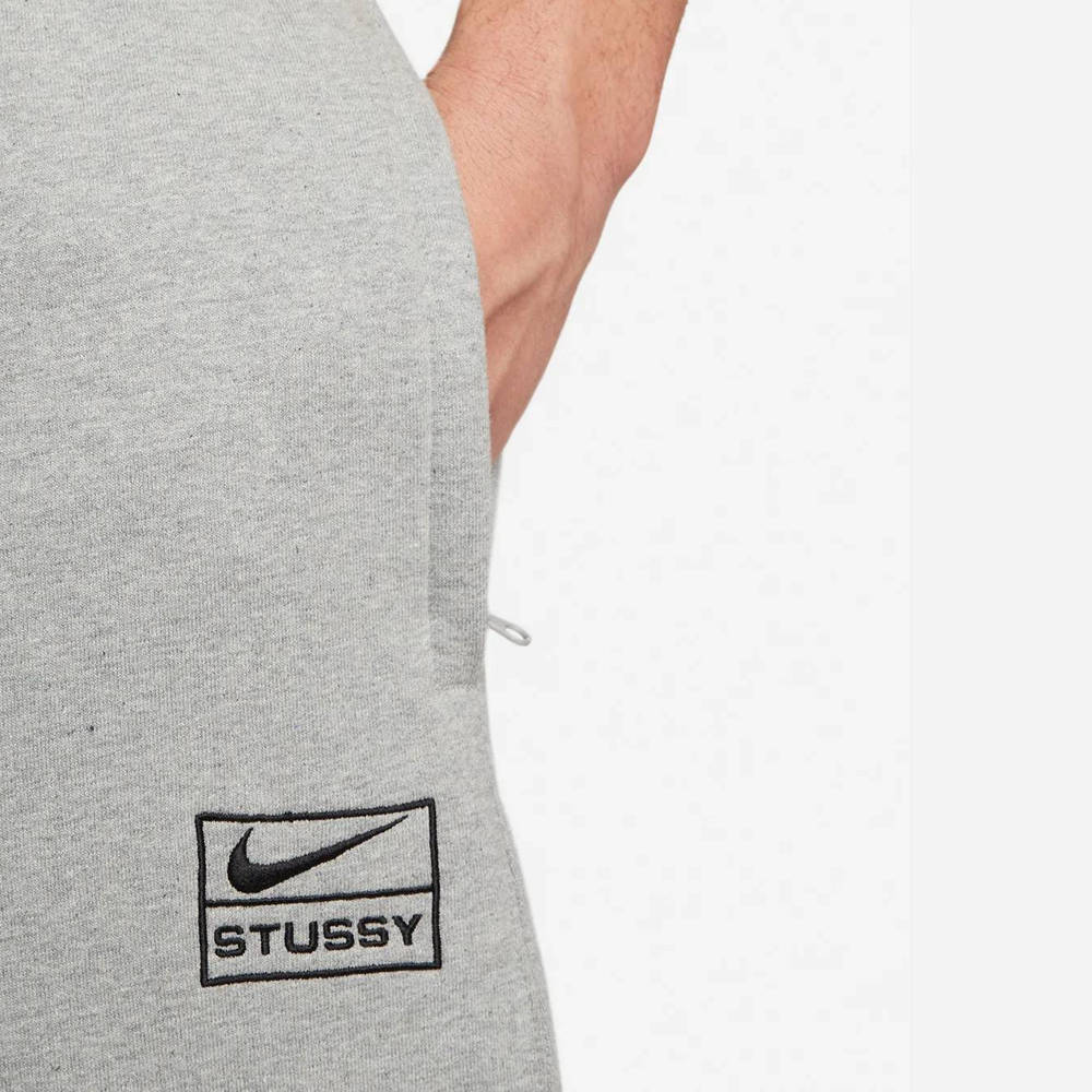 Nike x Stussy Fleece Pant - Grey | The Sole Supplier