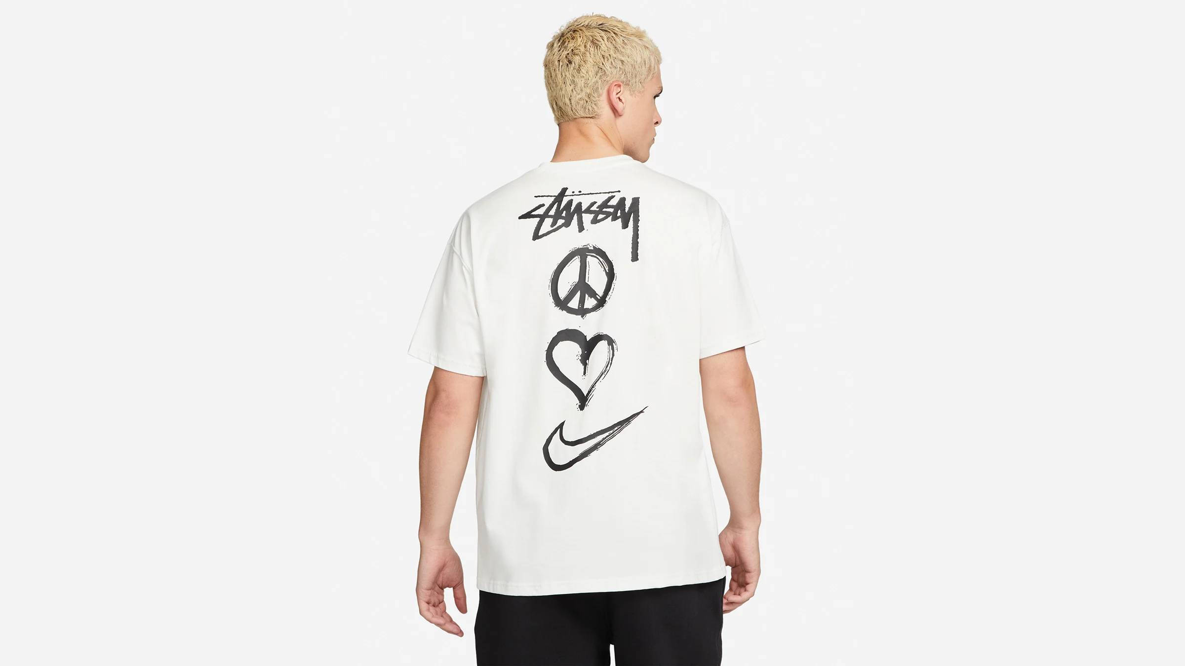 Nike x Stussy Graphics T-Shirt White back