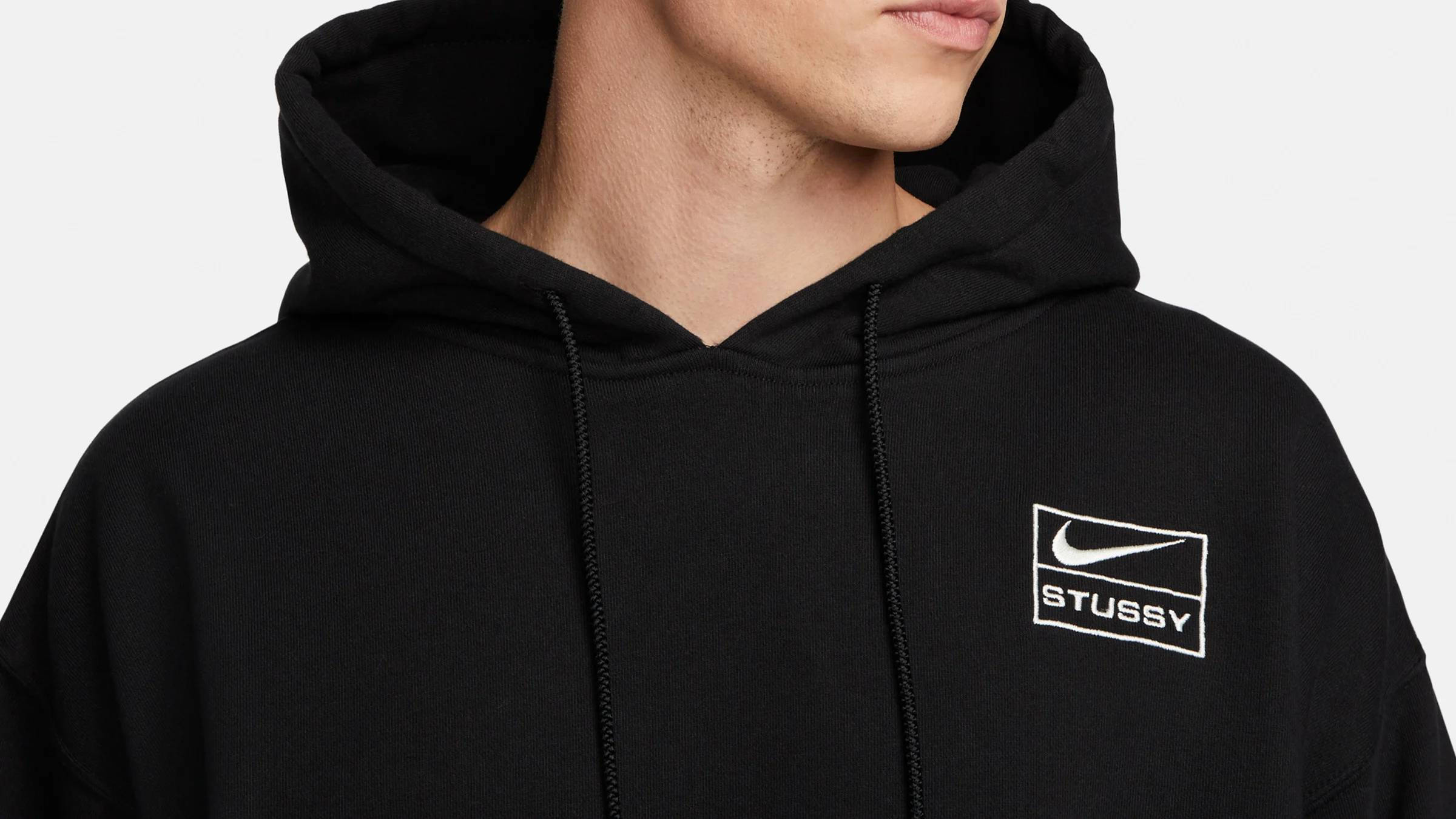 Nike x Stussy Washed Fleece Hoodie BlackサイズXL