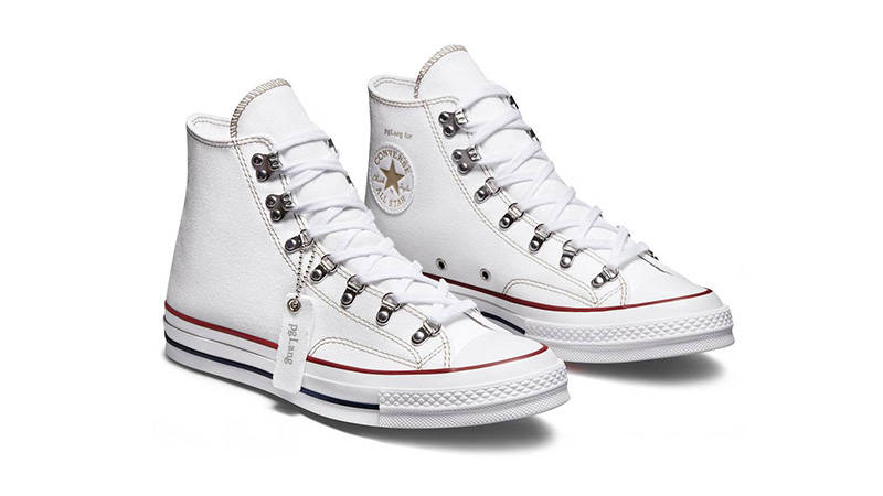 pgLang x Converse Chuck 70 goodluckchuck White A00691C front